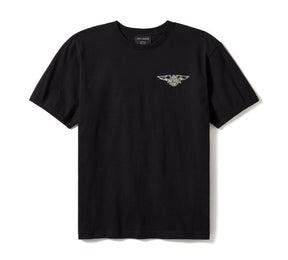 Harley-Davidson Willie G Sketch Art Ringer Tee - True Black