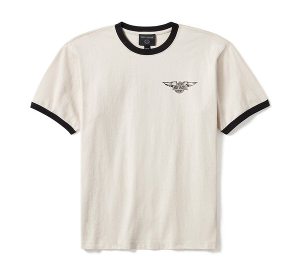 Harley-Davidson Willie G Sketchy Bar and Shield Ringer Tee