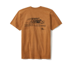 Harley-Davidson Fast Willie Short Sleeve Tee - Dark Chocolate