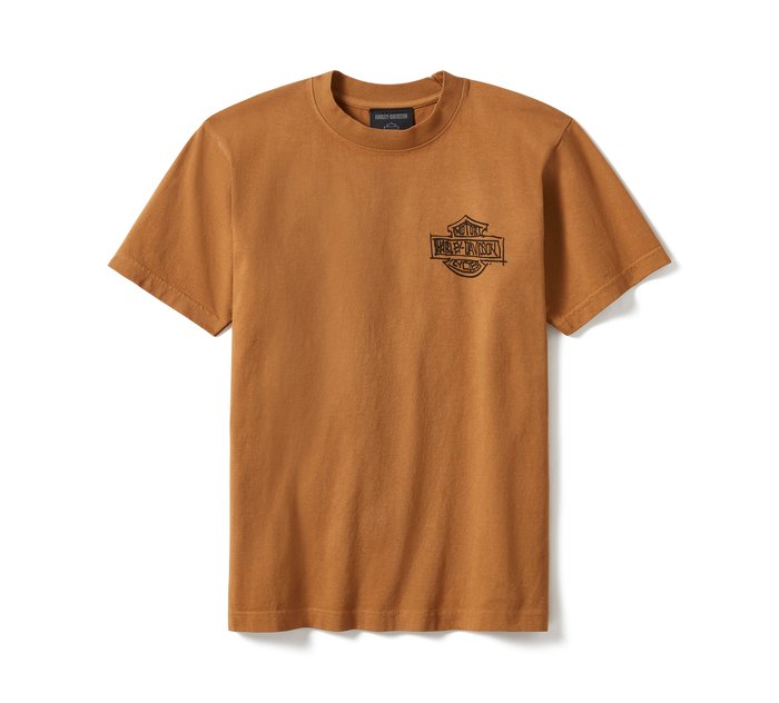 Harley-Davidson Fast Willie Short Sleeve Tee - Dark Chocolate