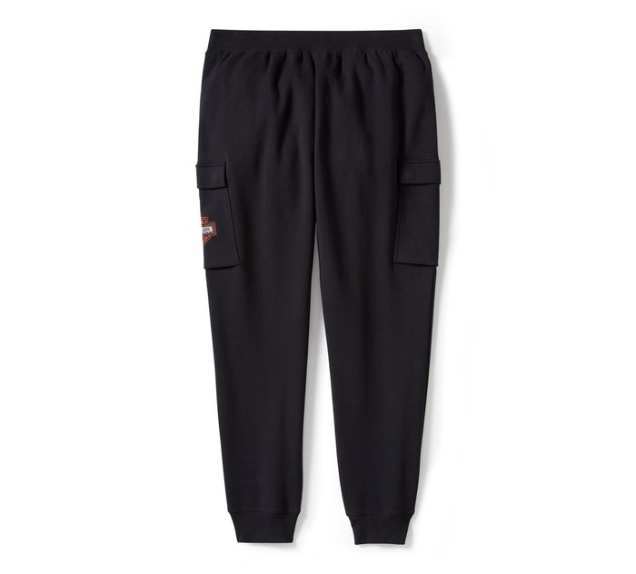 Harley-Davidson Men's Essential Fleece Cargo Pant - Harley Black