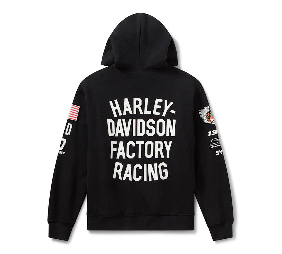HARLEY-DAVIDSON MENS FACTORY RACING FANWEAR HOODIE