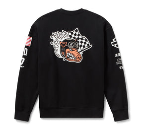 Factory Racing Fast Johnnie Crewneck Sweatshirt - Harley Black
