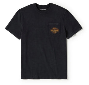 Harley-Davidson ROLLING THUNDER POCKET TEE BLACK