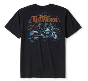 Harley-Davidson ROLLING THUNDER POCKET TEE BLACK