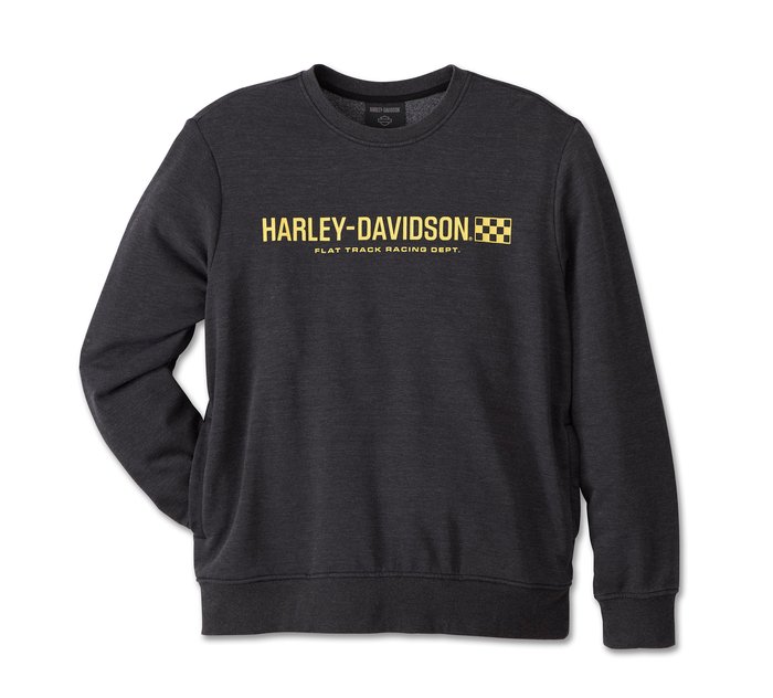 Harley-Davidson Men's Trophy Bar & Shield Crew Neck Sweatshirt - Harley Black