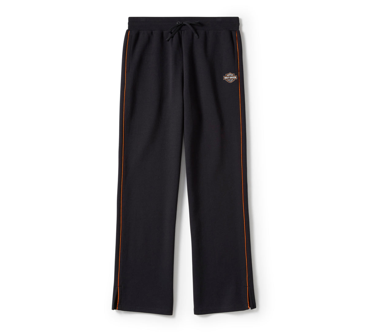 Harley-Davidson Women's Essential Fleece Wide Leg Pant - Harley Black