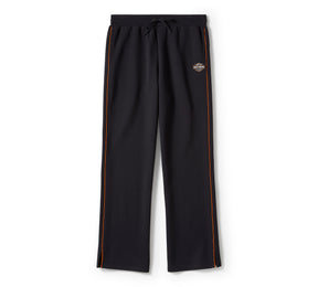 Harley-Davidson Women's Essential Fleece Wide Leg Pant - Harley Black