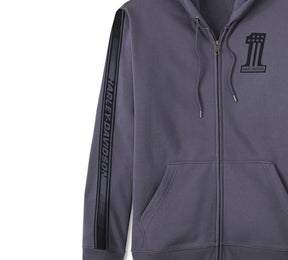 Harley-Davidson Men's #1 Racer Zip-Up Hoodie - Ombre Blue