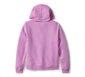 Harley-Davidson Women's Essential Bling Pullover Fleece Hoodie - Orchid