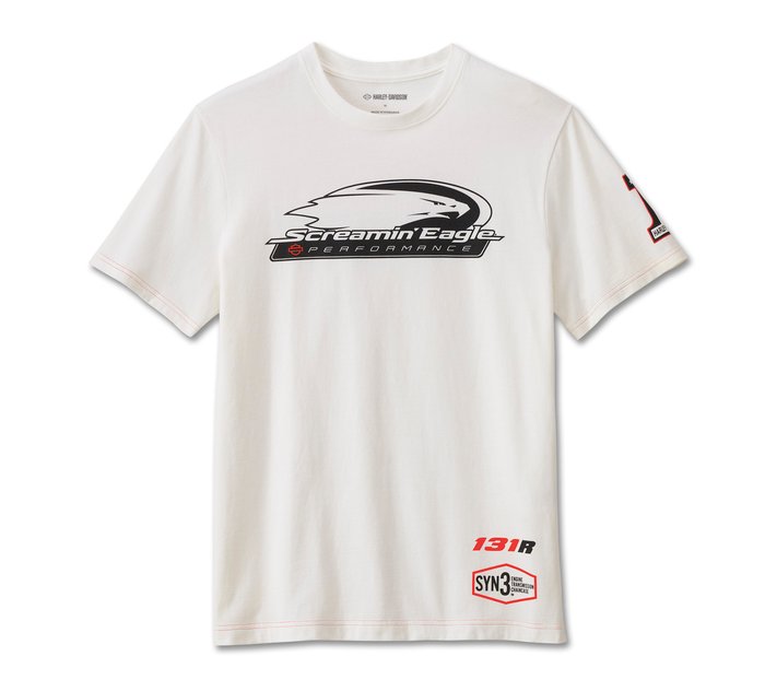 Harley-Davidson Men's Screamin' Eagle Short Sleeve Tee - Bright White