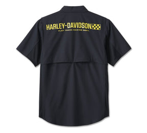 Harley-Davidson Men's Wicked Short Sleeved Performance Shirt - Harley Black