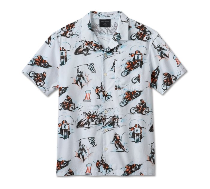 Harley-Davidson Men's Twisty Aloha Print Shirt