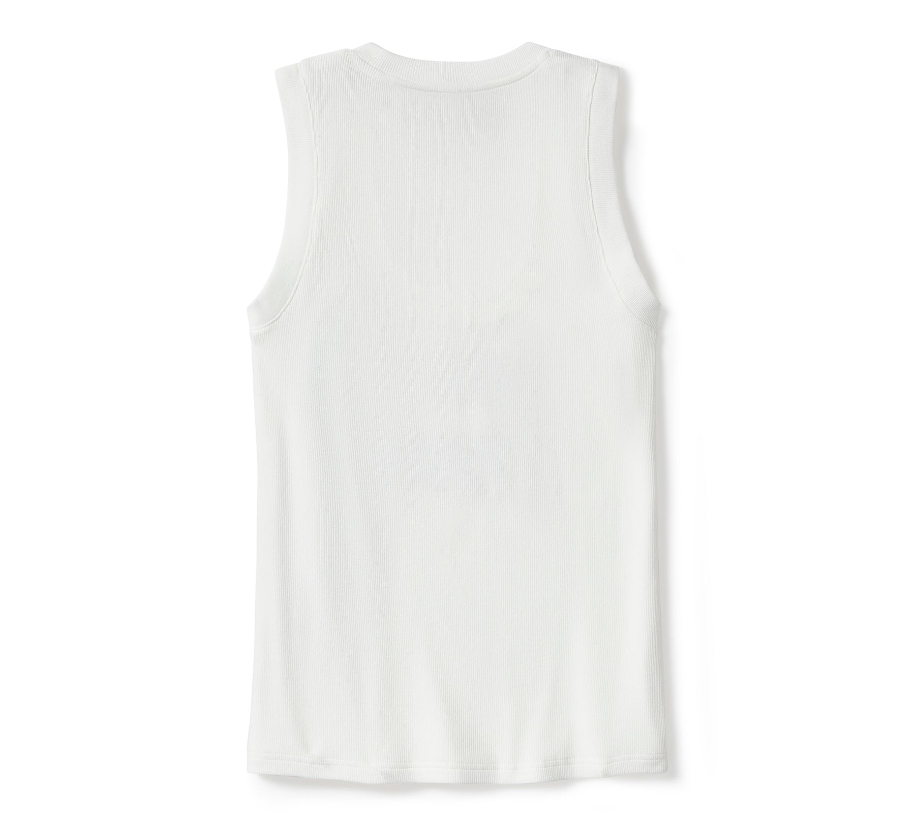 Harley-Davidson Women's Essential Arched Font Ribbed Tank - Cloud Dancer