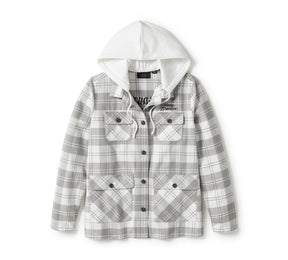 Harley-Davidson Women's Heritage Plaid Hooded Shacket