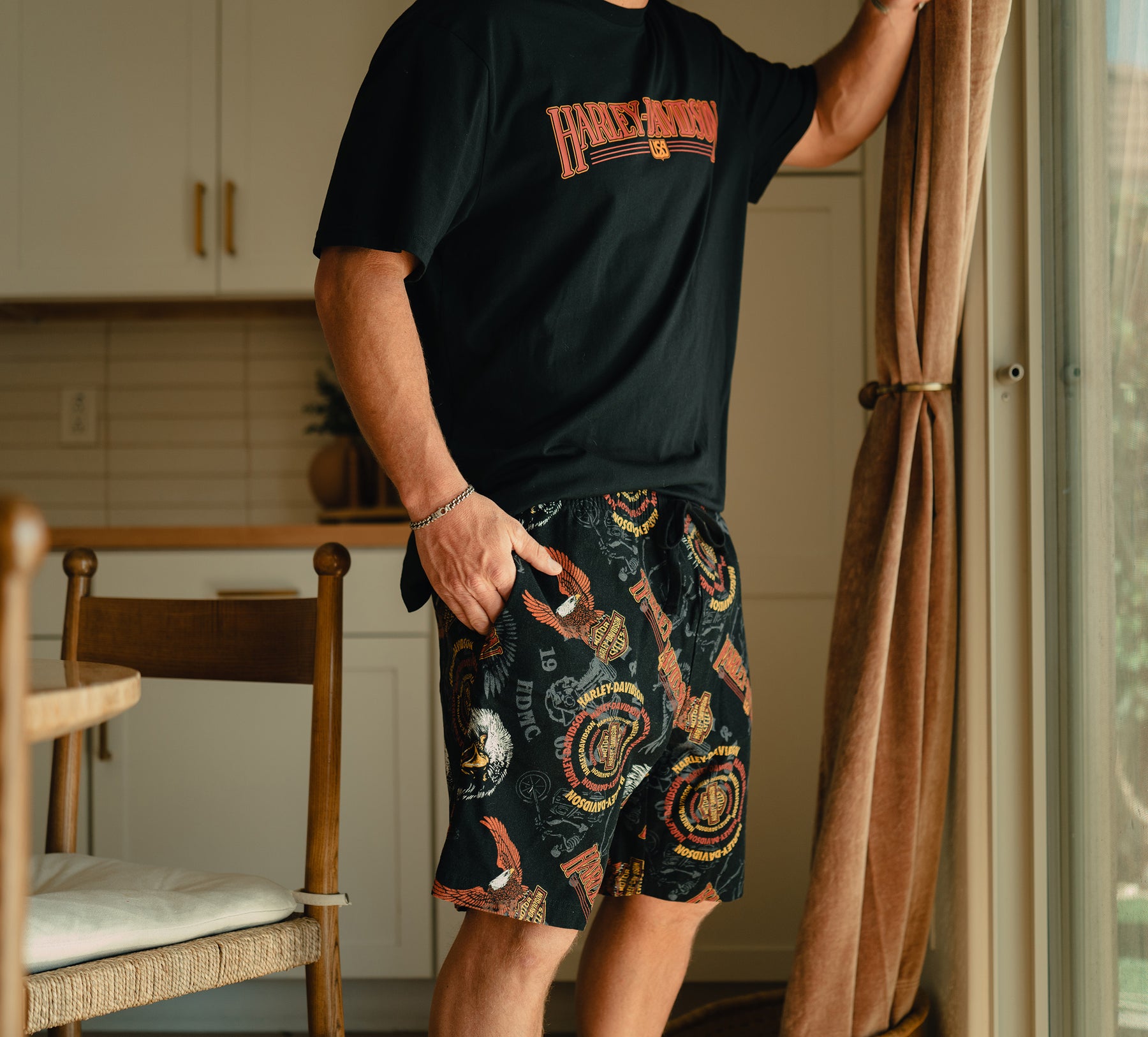 Harley-Davidson Men's 80s Tank Pajama Shorts Set