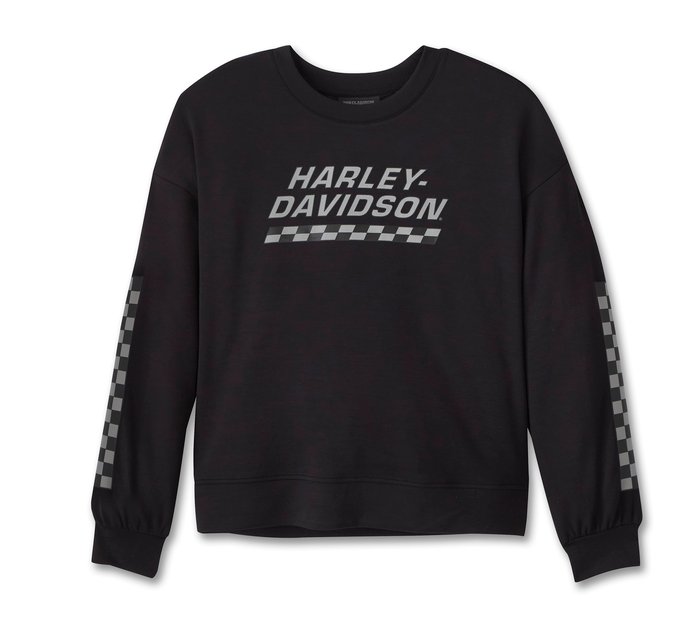 Harley-Davidson Women's Racing Scuba Crewneck - Harley Black