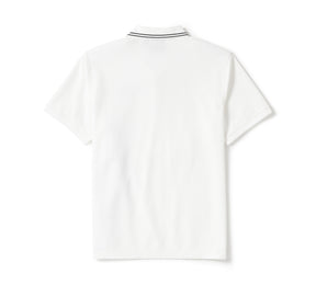 Harley-Davidson Men's Bar & Shield Solid Pique Polo - Bright White