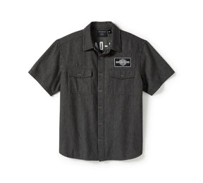 Harley-Davidson Men's V-Twin Equipped Striped Mechanics Shirt