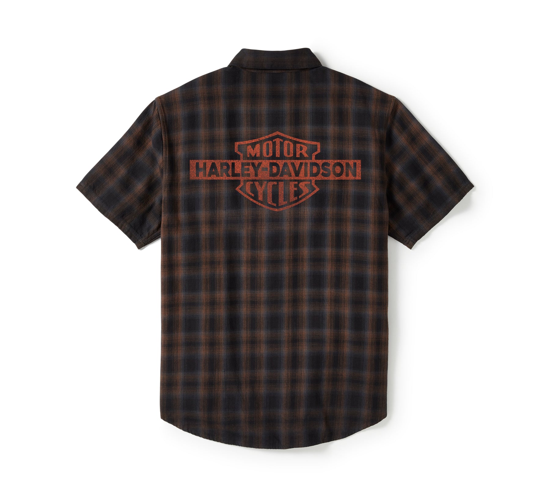 Harley-Davidson Men's Bar & Shield Plaid Short Sleeve Shirt