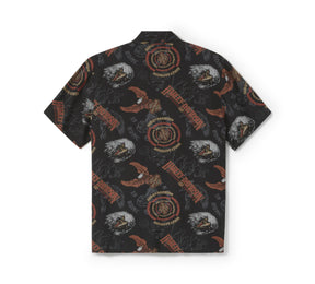 Harley-Davidson Men's 80s Tank Aloha Short Sleeve Shirt