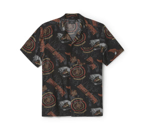Harley-Davidson Men's 80s Tank Aloha Short Sleeve Shirt