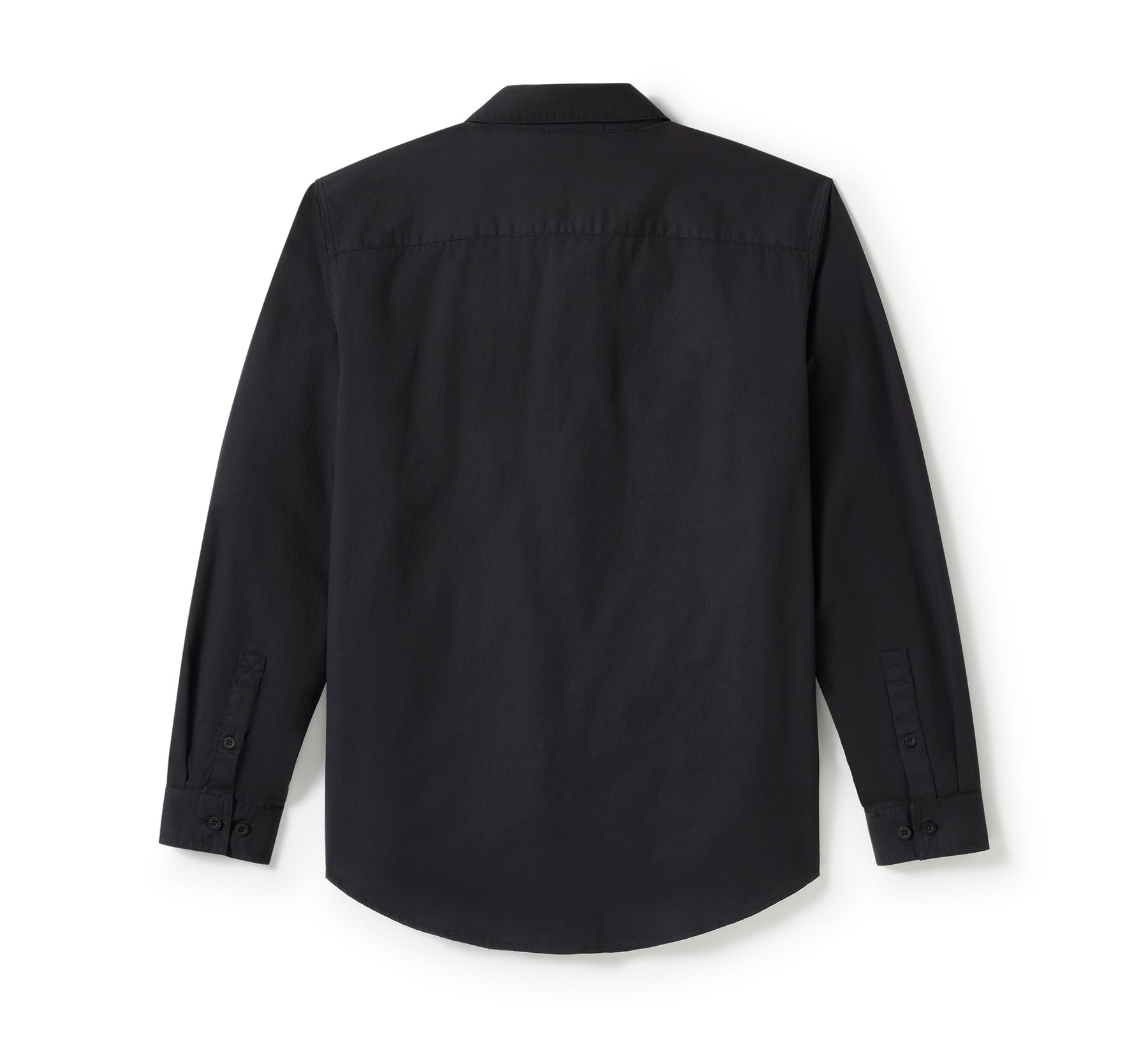 Harley-Davidson Men's Bar & Shield Solid Long Sleeve Shirt - Harley Black