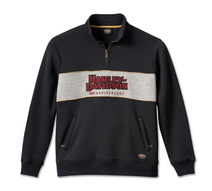 Harley-Davidson Men's 120th Anniversary 1/4 Zip Pullover CL