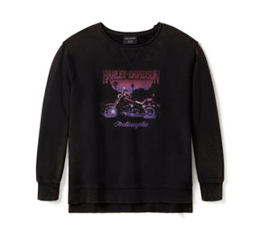 Harley-Davidson Women's Lowrider Sunset Oversized Crew