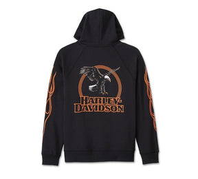 Harley-Davidson Men's Rising Eagle Hoodie - Harley Black