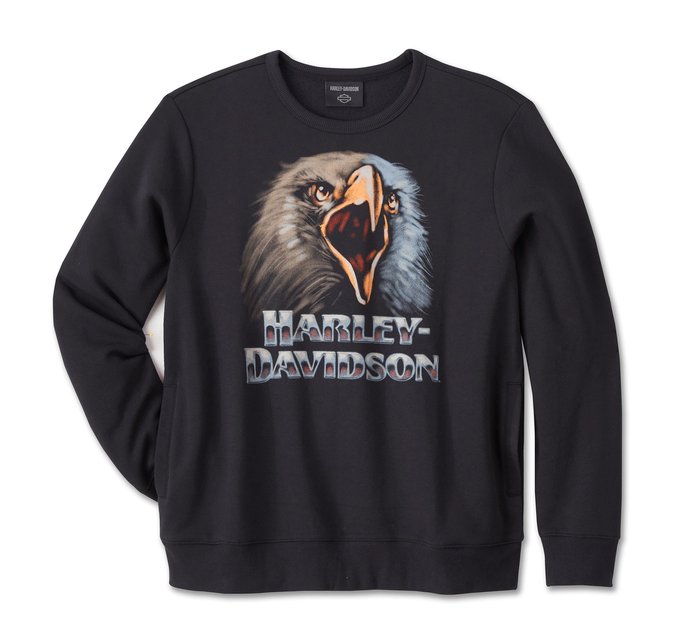 Harley-Davidson Men's Shadow Bird Crew Neck Sweatshirt