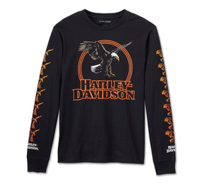 Harley-Davidson Men's Rising Eagle Long Sleeve Tee - Harley Black