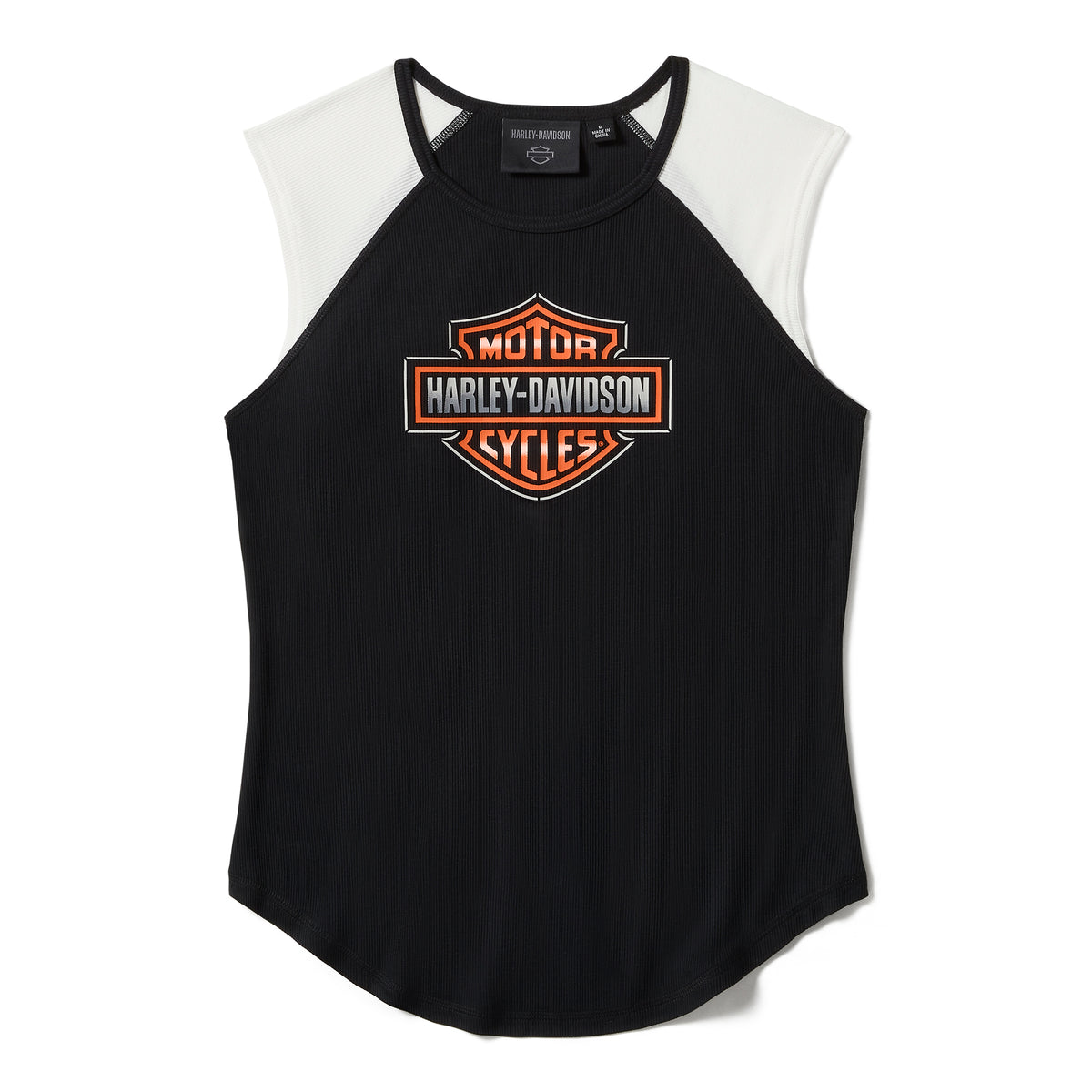 Harley-Davidson Women's Chrome Evo Raglan Tank - Colorblock - Harley B