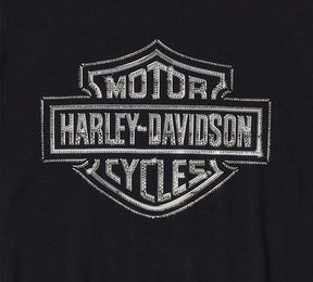 Harley-Davidson Women's Essential Bling Crew Neck Tee - Harley Black