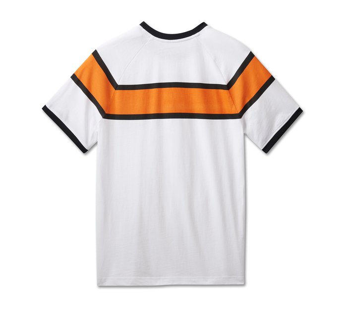 Harley-Davidson Men's Racing Stripes Tee - Bright White