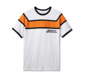 Harley-Davidson Men's Racing Stripes Tee - Bright White