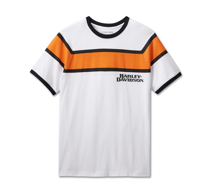 Harley-Davidson Men's Racing Stripes Tee - Bright White