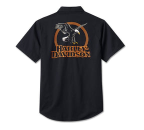 Harley-Davidson Men's Rising Eagle Short Sleeve Tee - Harley Black