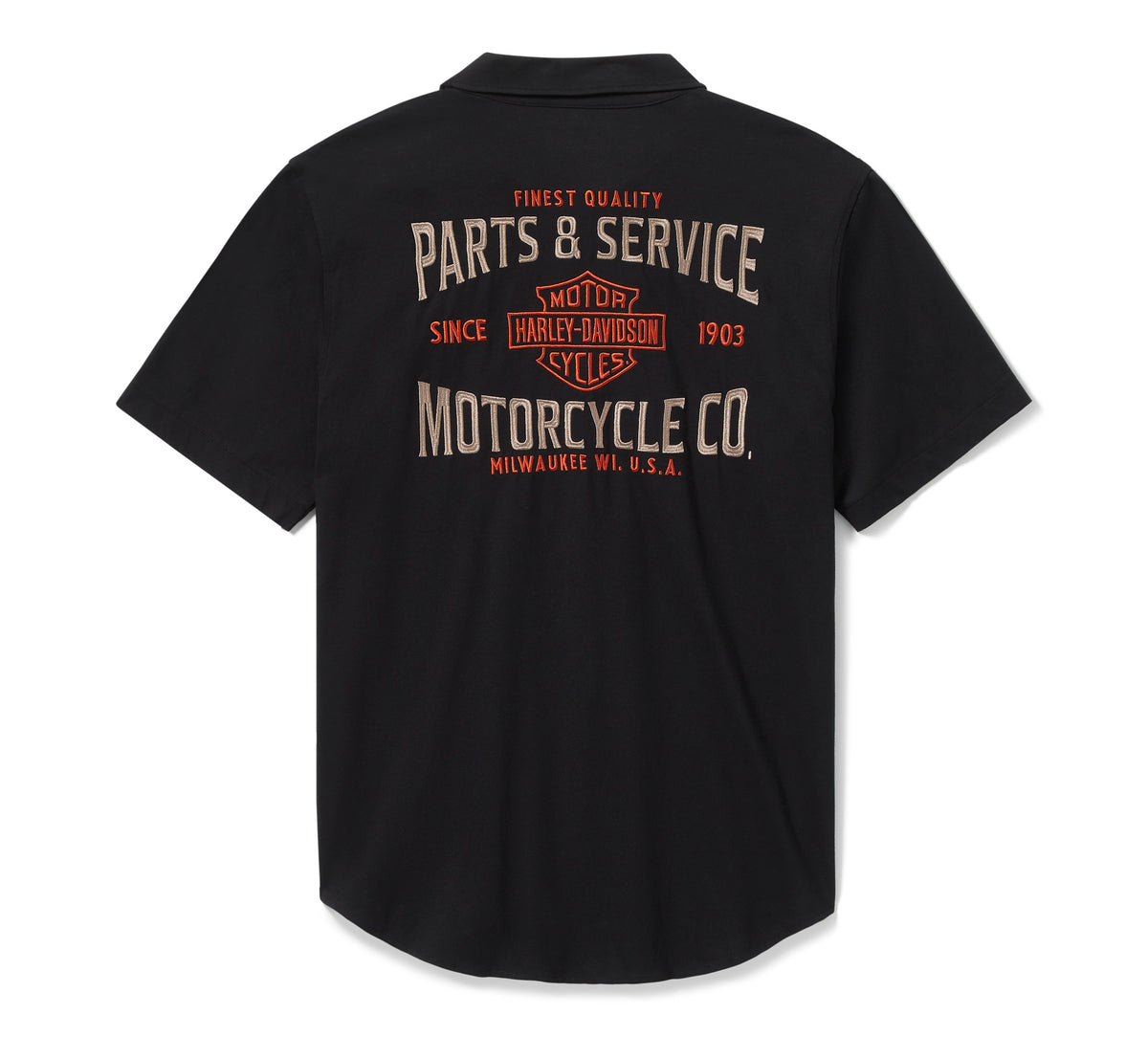 Harley-Davidson Men's Parts & Service Jersey Button-Up Shirt - HARLEY BALCK