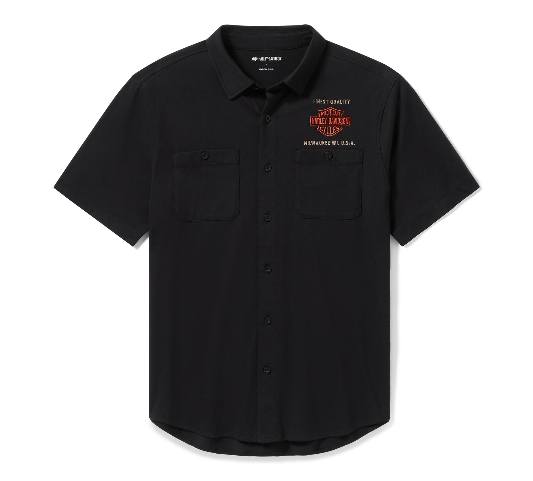 Harley-Davidson Men's Parts & Service Jersey Button-Up Shirt - HARLEY BALCK