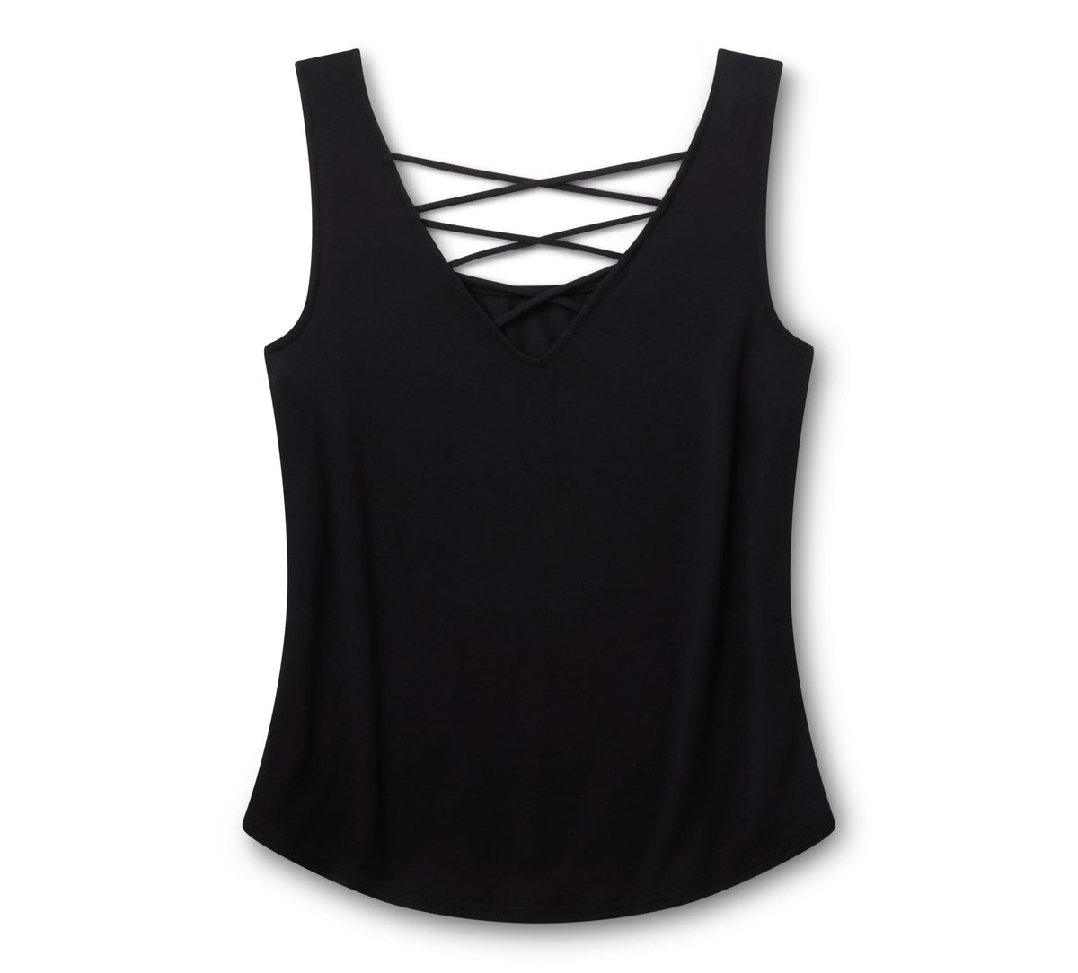 Harley-Davidson Women's Bling H-D® Moto Wings Laced Back Tank - Harley Black