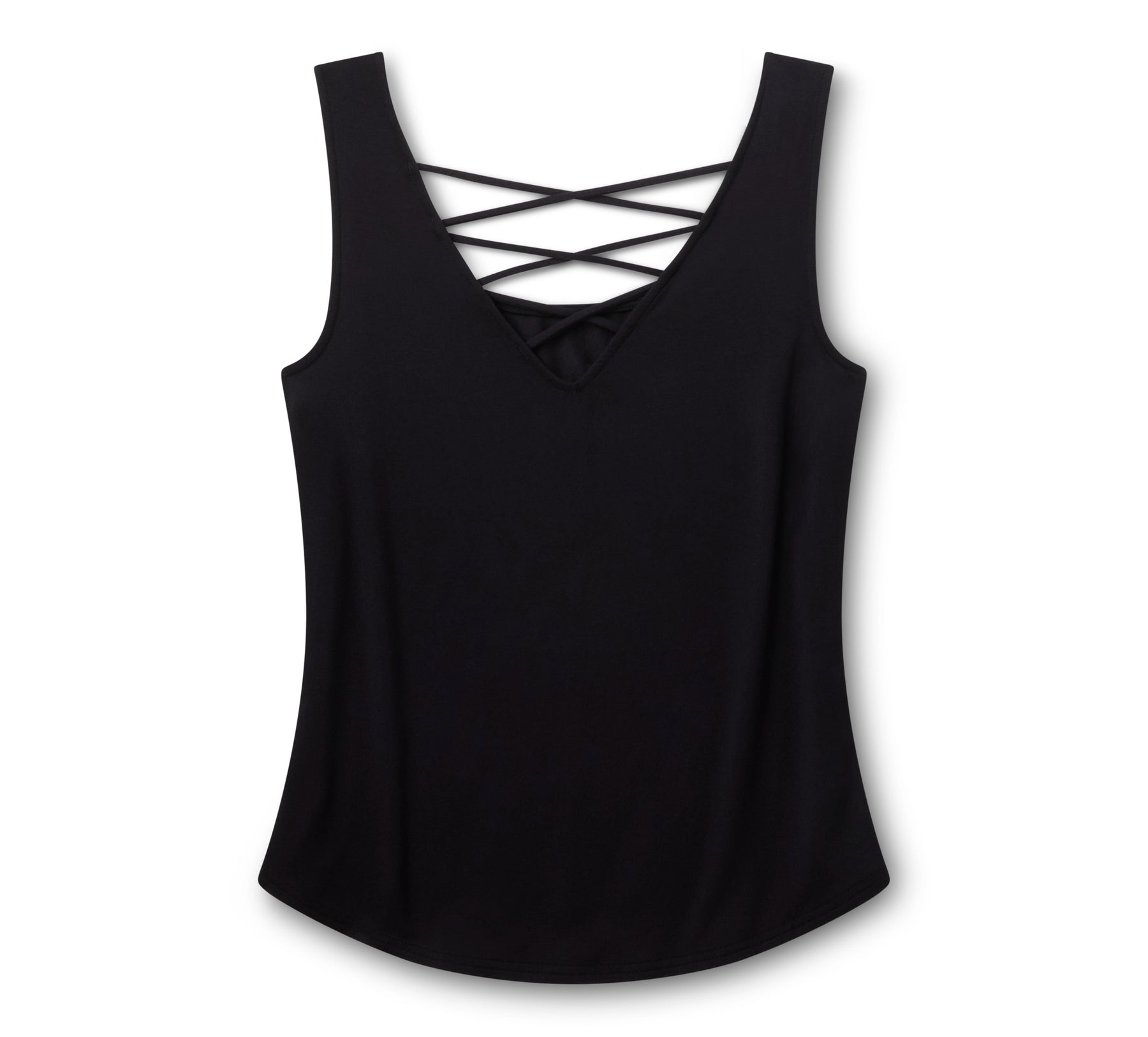 Harley-Davidson Women's Bling H-D® Moto Wings Laced Back Tank - Harley Black