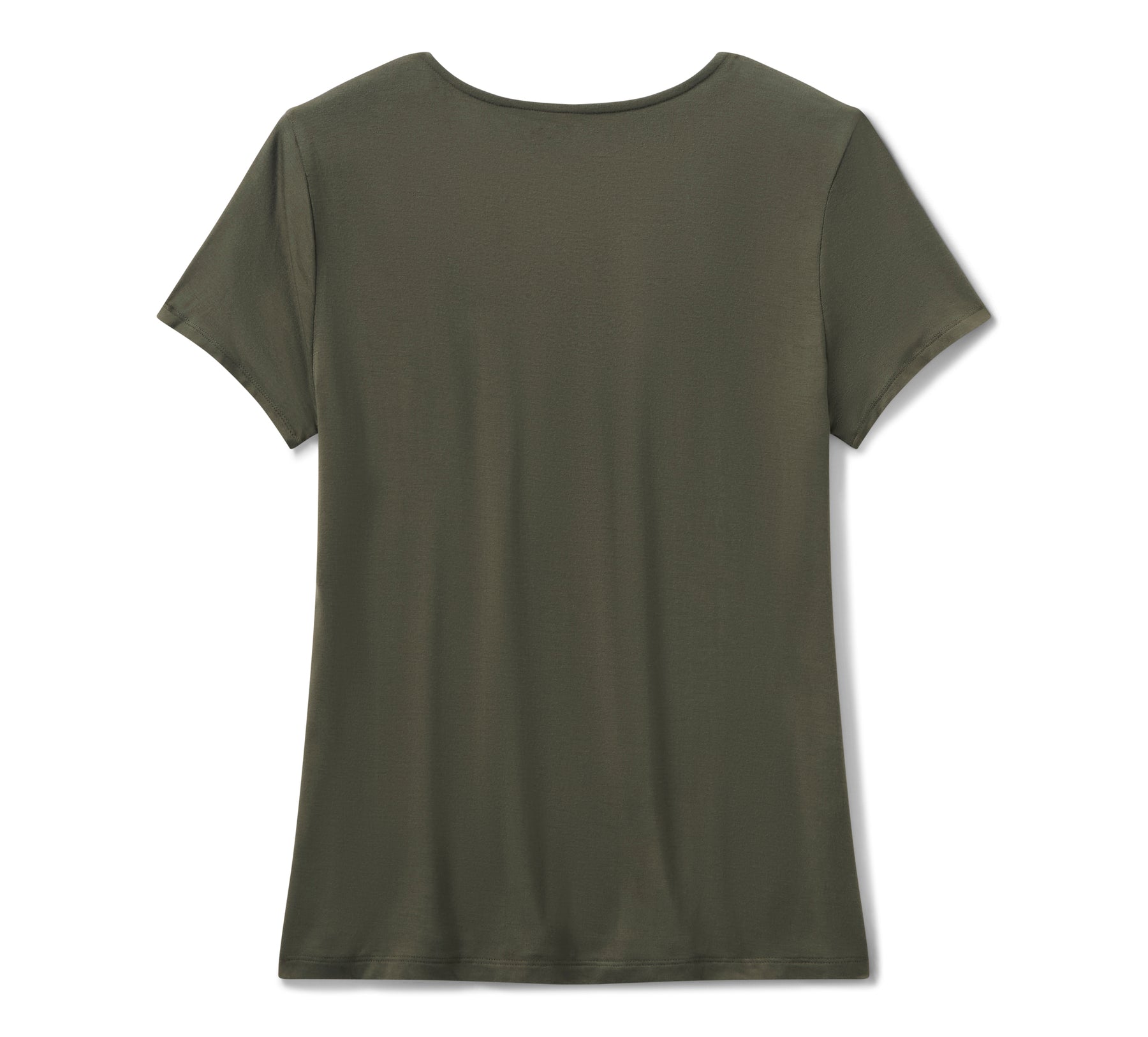 Harley-Davidson Women's Bling Dark Angel Short Sleeve Laced Front Tee - Grape Leaf