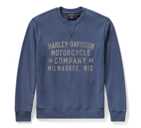 Harley-Davidson Men's H-D® Washed Crewneck