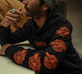 Harley-Davidson Men's Essential Bar & Shield Pullover Hoodie - Harley Black