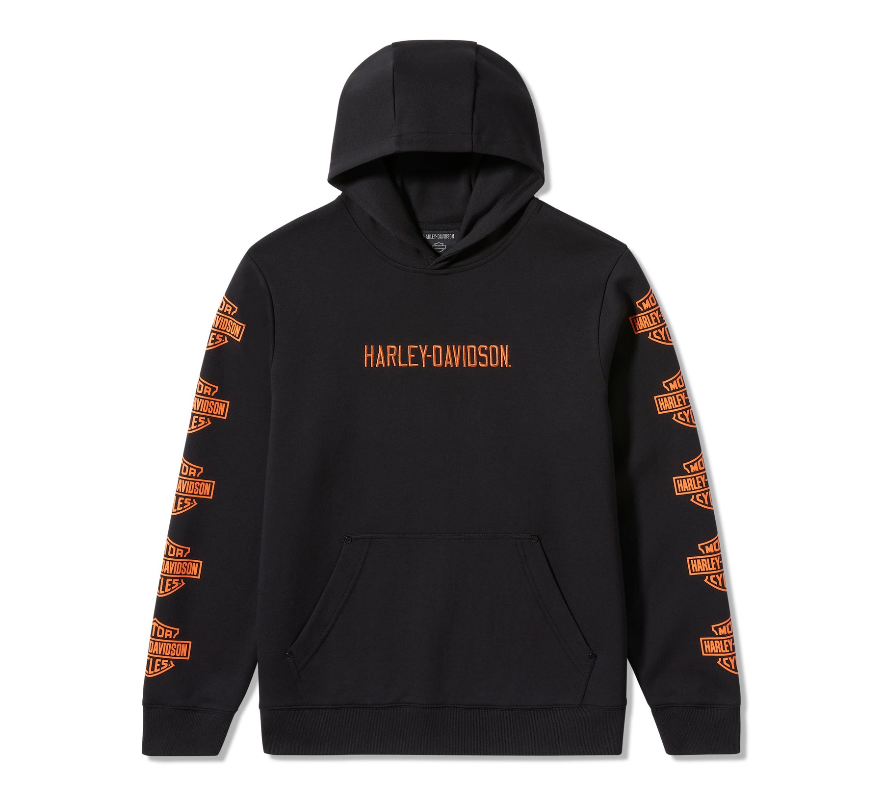 Harley-Davidson Men's Essential Bar & Shield Pullover Hoodie - Harley Black