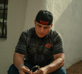 Harley-Davidson Men's H-D® TECH Coolmax® Plaid Shirt - Plaid - Asphalt & Harley Black