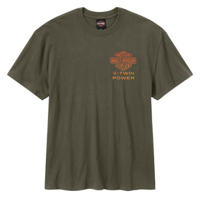 Harley-Davidson men´s T-Shirt Engine Twins Grape Leaf green
