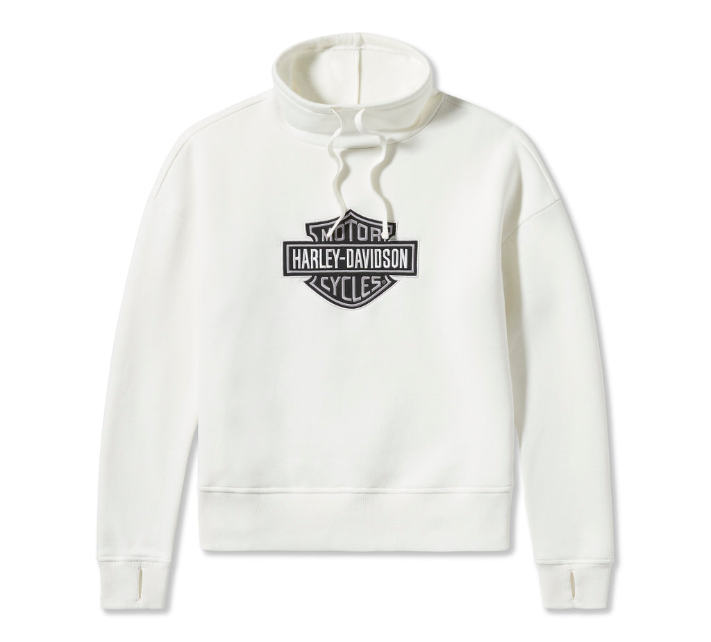 Harley-Davidson Women's Essential Bar & Shield Funnel Neck Pullover -