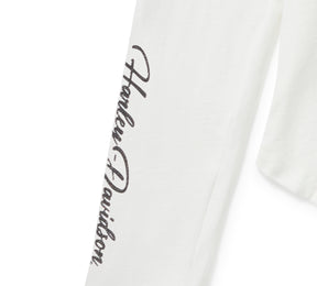 Harley-Davidson Women's Essential Bling Keyhole Henley - Cloud Dancer